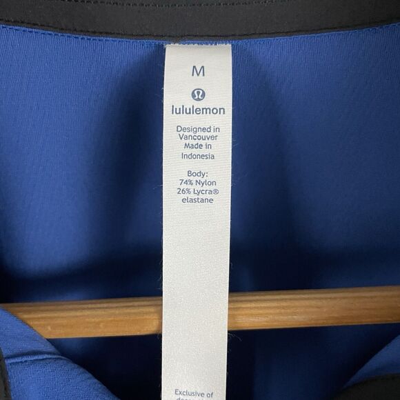 Lululemon Mens M Blue Evolution Polo Collared Shirt - Picture 2 of 4